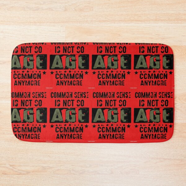 Item preview, common sense is not so age common anymore funny typographic design designed and sold by SmashingDeals.