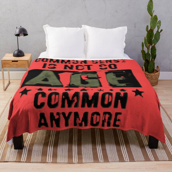 Item preview, common sense is not so age common anymore funny typographic design designed and sold by SmashingDeals.