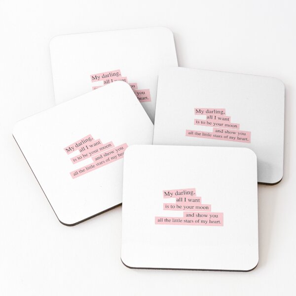 Item preview, My Darling All I Want Is to Be Your Moon – Romantic Love Quote designed and sold by nanaslavi.