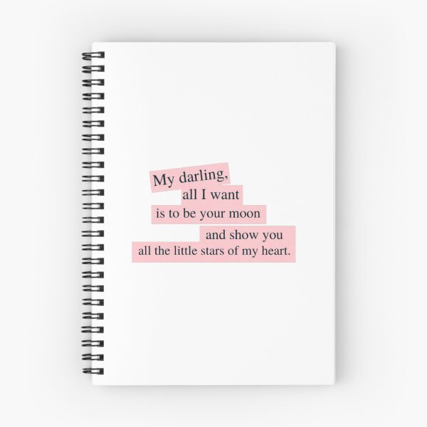 Item preview, My Darling All I Want Is to Be Your Moon – Romantic Love Quote designed and sold by nanaslavi.