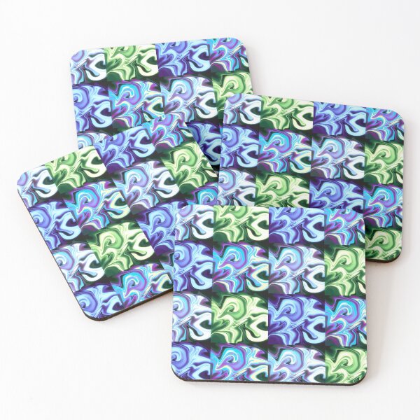 Item preview, Blue and Green Light Swirl Collage designed and sold by CDCreativeWorks.