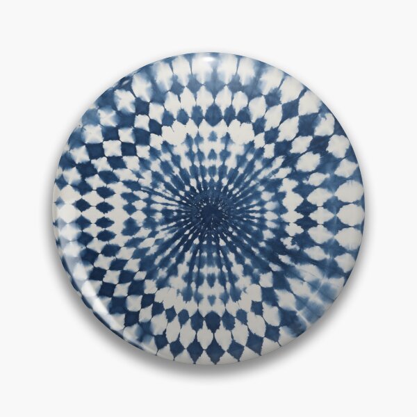Item preview, Japanese Shibori Indigo Blue and White Mandala designed and sold by KsaveraArt.