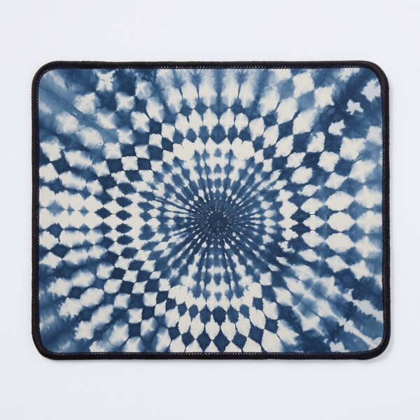Item preview, Japanese Shibori Indigo Blue and White Mandala designed and sold by KsaveraArt.