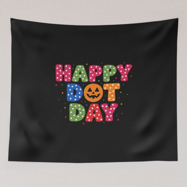 Item preview, Colorful Halloween Pumpkin Happy Fall Retro Polka Dot  designed and sold by dragonbol023.