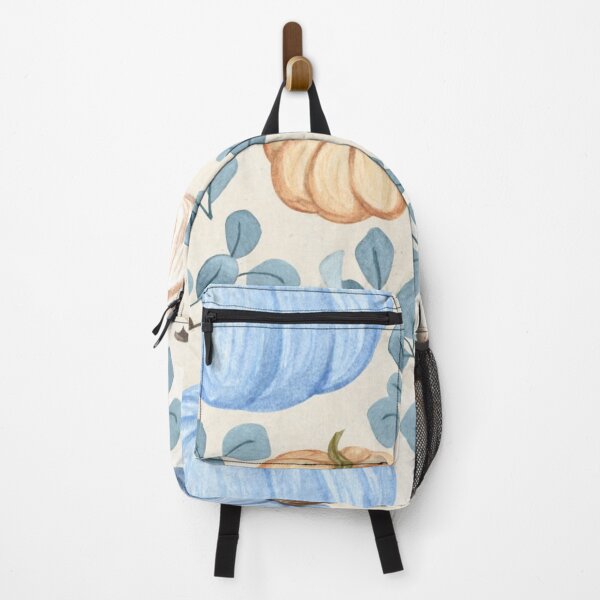 Item preview, Watercolor Soft Blue Pumpkins and Eucalyptus Pattern — Shabby Chic Autumn Harvest designed and sold by LYAN-STORE.