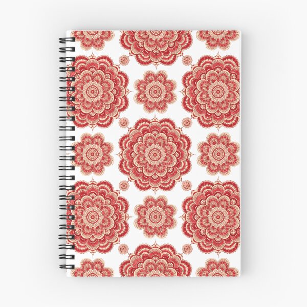 Item preview, Red Ornamental Floral Mandala Pattern – Boho Decorative Flower Design designed and sold by Mousy17.
