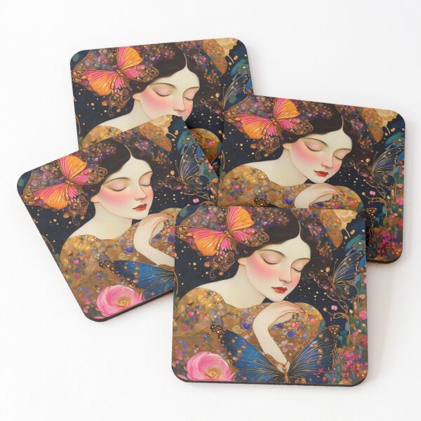 Item preview, Lady With Butterflies designed and sold by TheDarkWardrobe.
