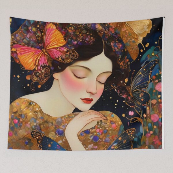 Item preview, Lady With Butterflies designed and sold by TheDarkWardrobe.