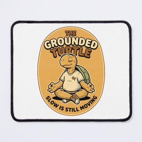 Item preview, Grounded Turtle Meditation Mascot Print designed and sold by NullSpacePrints.