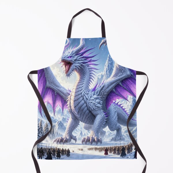 Item preview, Ice Dragon Fantasy Art – Purple Wings, Frozen Kingdom & Epic Dragon designed and sold by DrakariArt.