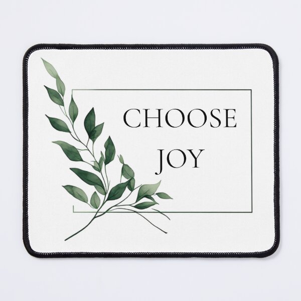Item preview, Choose Joy - Green Botanical Frame Female Empowerment Quote designed and sold by emiliacreations.
