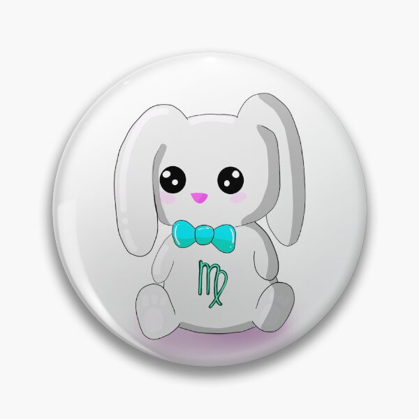 Item preview, Lil Virgo Rabbit - Baby Blue designed and sold by DoodlesbyEllieE.