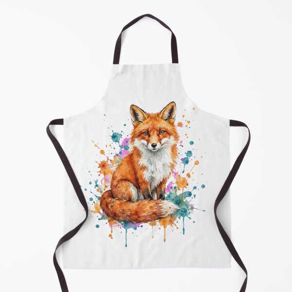 Item preview, Vibrant Watercolor Red Fox Splatter Art Wildlife Design designed and sold by Vibe-Vary.
