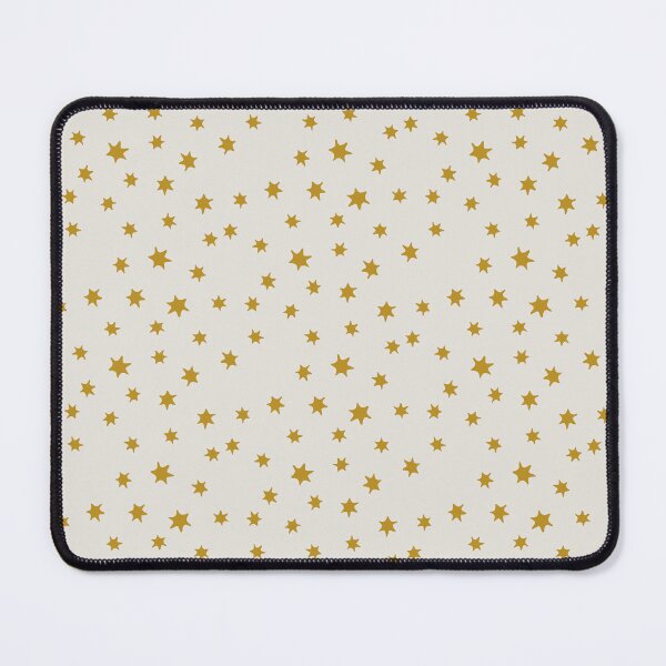 Item preview, Minimal Scattered Non Directional Stars in Off-White and Golden Yellow designed and sold by EliveraDesigns.