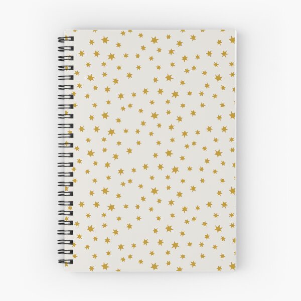 Item preview, Minimal Scattered Non Directional Stars in Off-White and Golden Yellow designed and sold by EliveraDesigns.