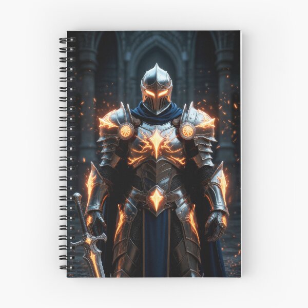 Item preview, Ember Knight – Dark Fantasy Warrior designed and sold by Marina Langer Wildlife Art..