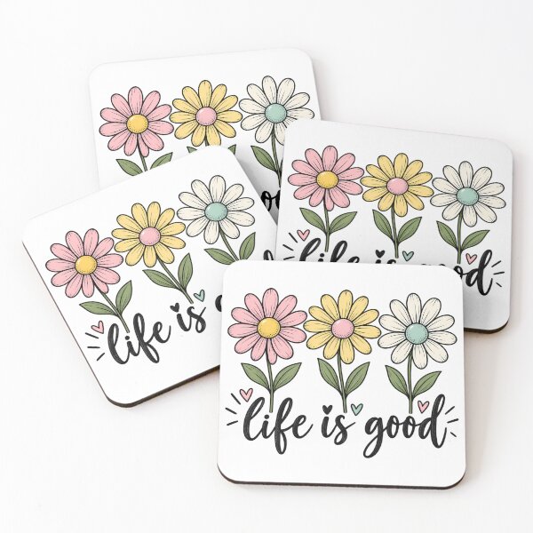 Item preview, Daisy Flowers - Life Is Good designed and sold by Rtcraftani.