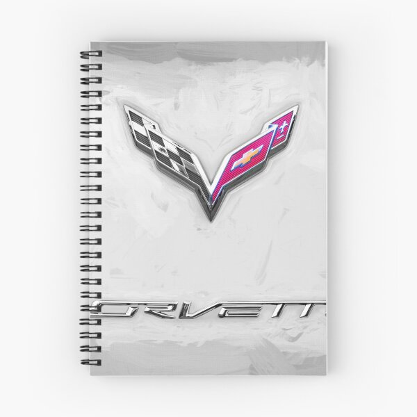 Item preview,  2014 Corvette Stingray Coupe Velocity Yellow Hood Badge Poster designed and sold by RichFrancoCars.
