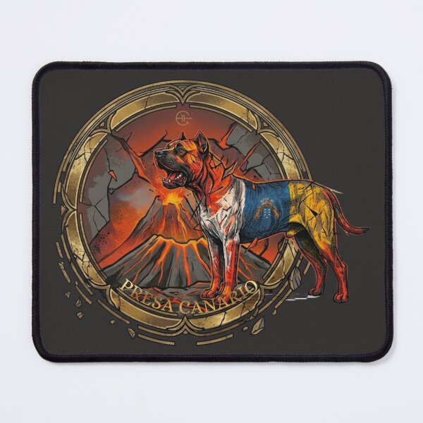 Item preview, Presa Canario Canary Islands Volcanic Emblem Emblematic Dog designed and sold by EfectoCreativo.
