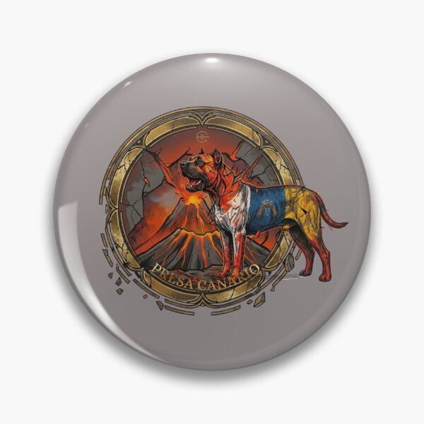 Item preview, Presa Canario Canary Islands Volcanic Emblem Emblematic Dog designed and sold by EfectoCreativo.