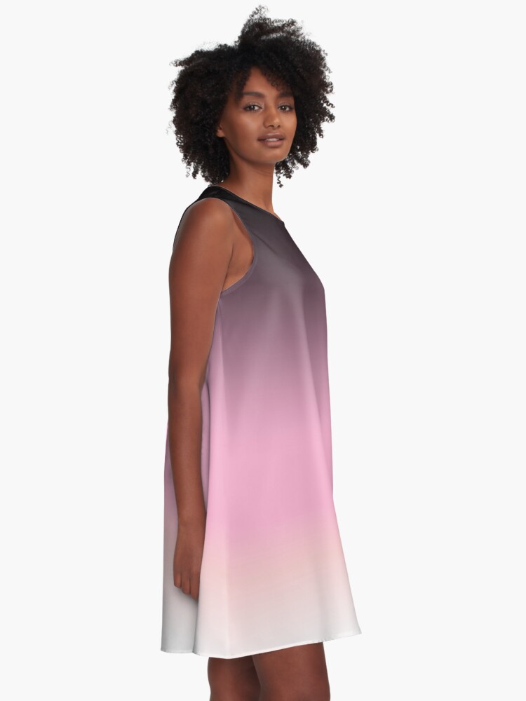 Pink and white ombre dress sale