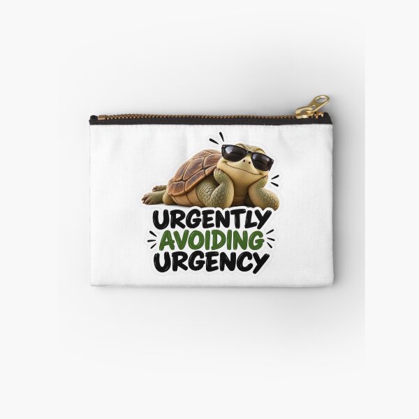 Item preview, Avoiding Urgency – Funny Turtle Sticker designed and sold by biomood.