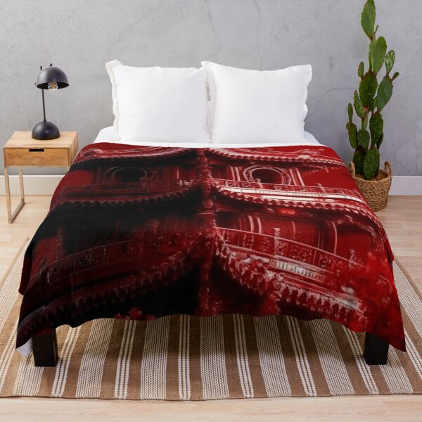 Item preview, Crimson Red Japanese Pagoda Temple — Dramatic Monochromatic Asian Aesthetic designed and sold by LYAN-STORE.