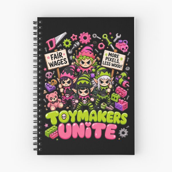 Item preview, Toymakers Unite Funny Political Christmas Elf Graphic Tee designed and sold by Design Vibras.