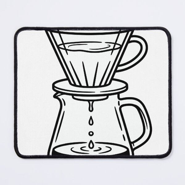 Item preview, Artisan Pour Over Coffee Carafe Line Art designed and sold by seunghus.