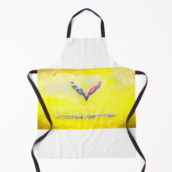 Item preview,  2014 Corvette Stingray Coupe Velocity Yellow Hood Badge Poster designed and sold by RichFrancoCars.