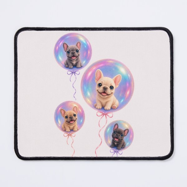 Item preview, Cute Frenchies Balloon Party Celebration designed and sold by Rosie's Wildflower Boutique.