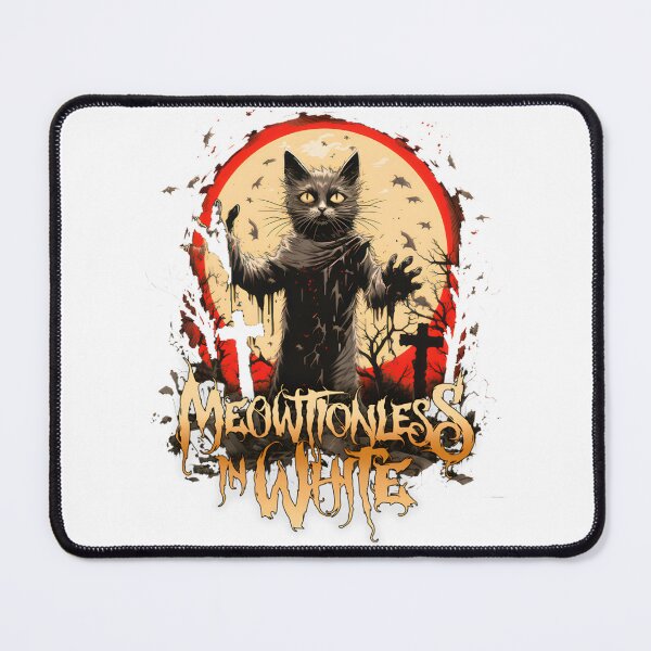 Item preview, Meowtionless Cat Illustration in White Minimalist Style designed and sold by Yobconcept.
