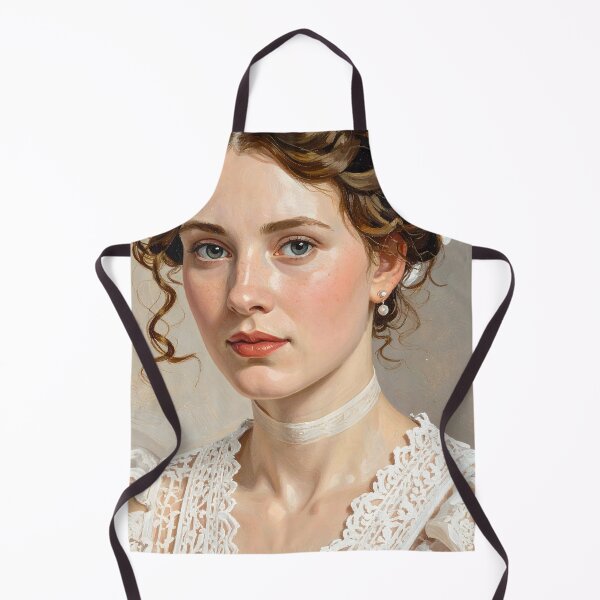 Item preview, Vintage Woman Portrait Oil Painting designed and sold by BetweenForms.