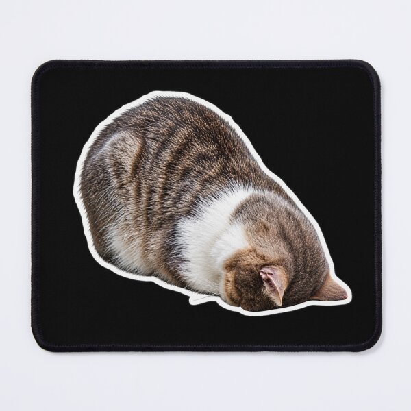 Item preview, Tired and done loaf cat designed and sold by MileAMinBrain.