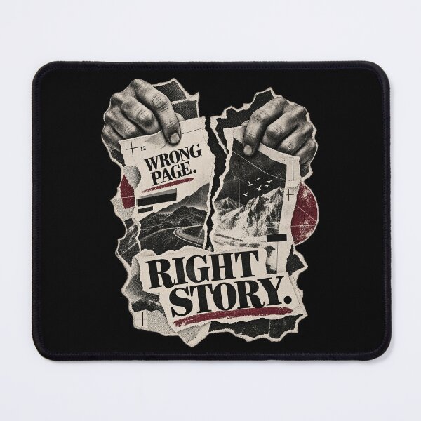 Item preview, Wrong Page, Right Story – Torn Editorial Collage designed and sold by Anyshca.