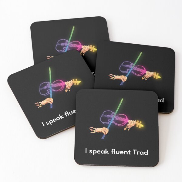Item preview, I speak fluent Trad Fiddle Neon designed and sold by TraDArt.