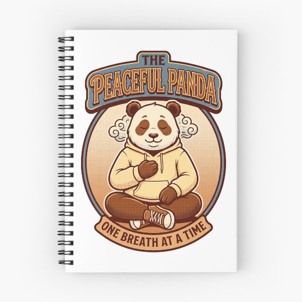 Item preview, Peaceful Panda Breathing Mascot Print designed and sold by NullSpacePrints.