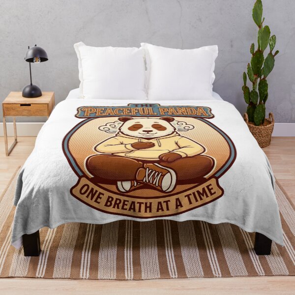 Item preview, Peaceful Panda Breathing Mascot Print designed and sold by NullSpacePrints.