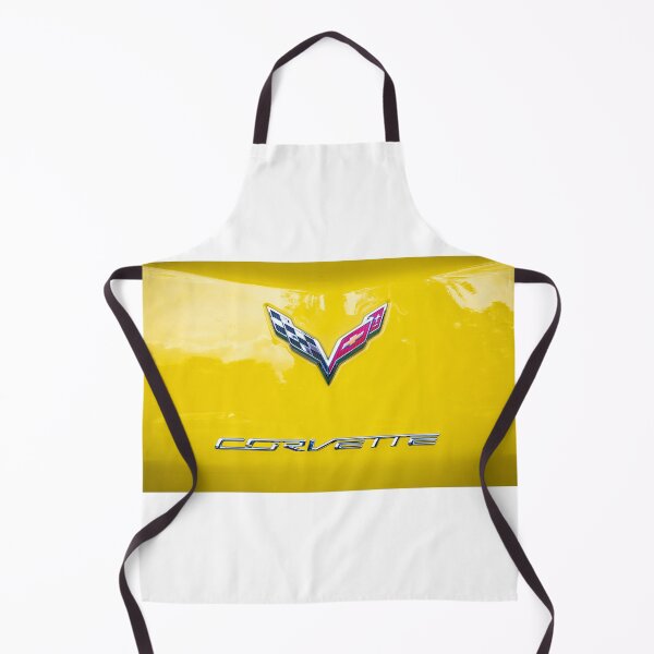 Item preview,  2014 Corvette Stingray Coupe Velocity Yellow Hood Badge Poster designed and sold by RichFrancoCars.