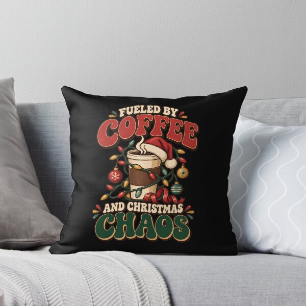 Item preview, Fueled by Coffee and Christmas Chaos – Funny Holiday Design designed and sold by Bawek85Designs.