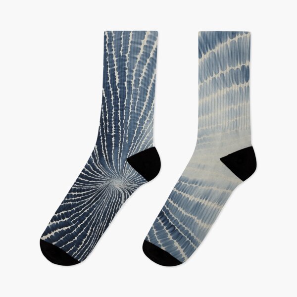 Item preview, Japanese Shibori Indigo Blue and White Mandala designed and sold by KsaveraArt.