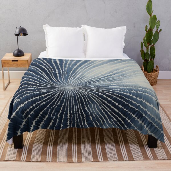 Item preview, Japanese Shibori Indigo Blue and White Mandala designed and sold by KsaveraArt.