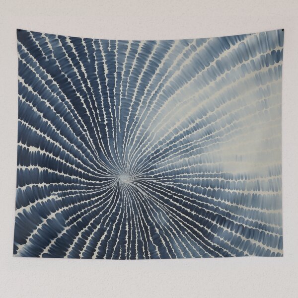 Item preview, Japanese Shibori Indigo Blue and White Mandala designed and sold by KsaveraArt.