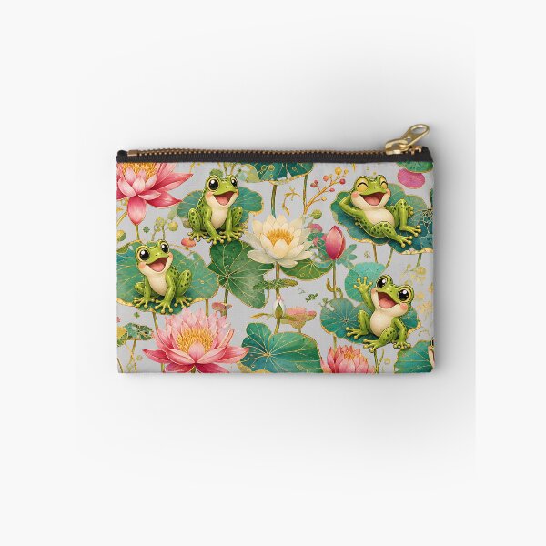 Item preview, Cute Vintage Frogs Lily Pad Garden designed and sold by Rosie's Wildflower Boutique.