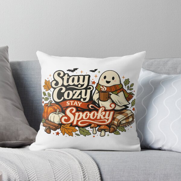 Item preview, Stay Cozy Stay Spooky Halloween T-Shirt Design - Cute Ghost Autumn Vector Graphic designed and sold by Rabu10.