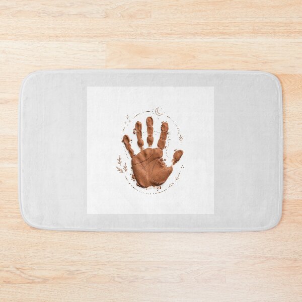 Item preview, Hand Imprint Clay Art — Spiritual Boho Earth Handprint designed and sold by Mahesh  Tolani.