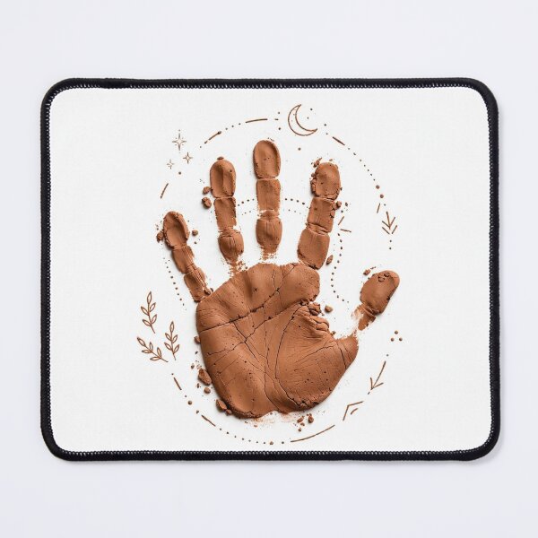 Item preview, Hand Imprint Clay Art — Spiritual Boho Earth Handprint designed and sold by Mahesh  Tolani.
