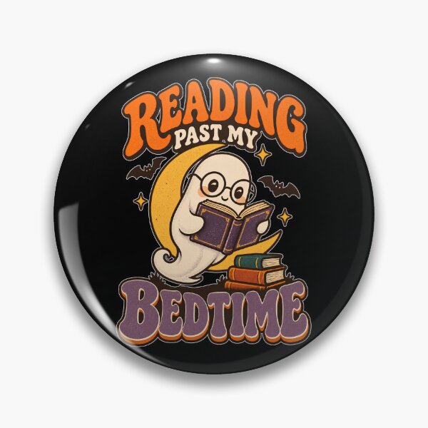 Item preview, Reading Past My Bedtime – Cute Halloween Book Lover designed and sold by Bawek85Designs.