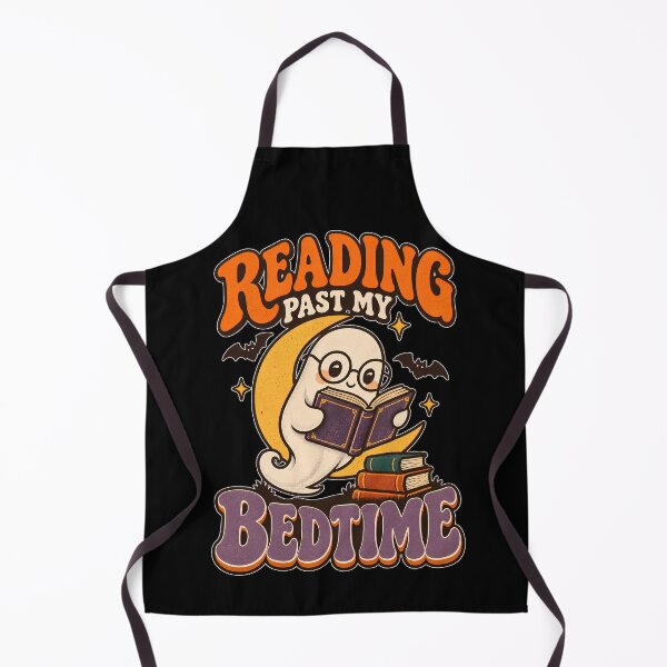 Item preview, Reading Past My Bedtime – Cute Halloween Book Lover designed and sold by Bawek85Designs.