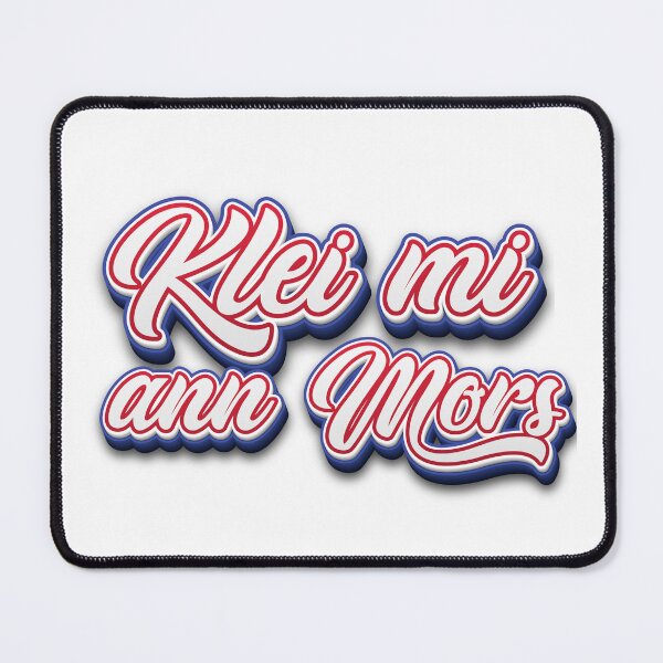 Item preview, Klei mi an Mors – Cheeky Low German saying in retro style designed and sold by Fies-und-Fein.